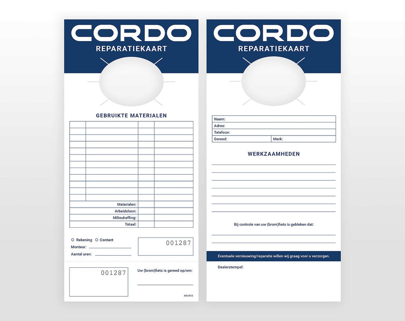 Officina della carta di riparazione promozionale Cordo (100)