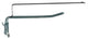 Promo gancho doble plegable 20 cm con barra en T para pared perforada