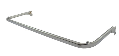 Materiale scaffalatura staffa pronta dritta l100 d25 cromata