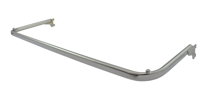 Materiale scaffalatura staffa pronta dritta l100 d25 cromata