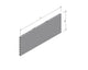 Material de estantería pared trasera lisa altura 10 longitud 100 plata