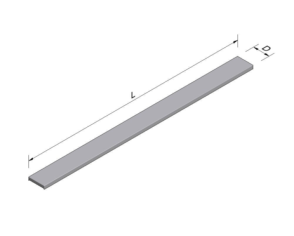 Material de estantería tapa protectora para góndola l100 d6 plata