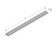 Material de estantería tapa protectora para góndola l100 d6 plata