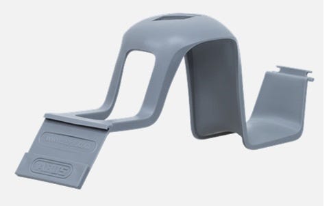 Panel de listones con gancho para casco Abus
