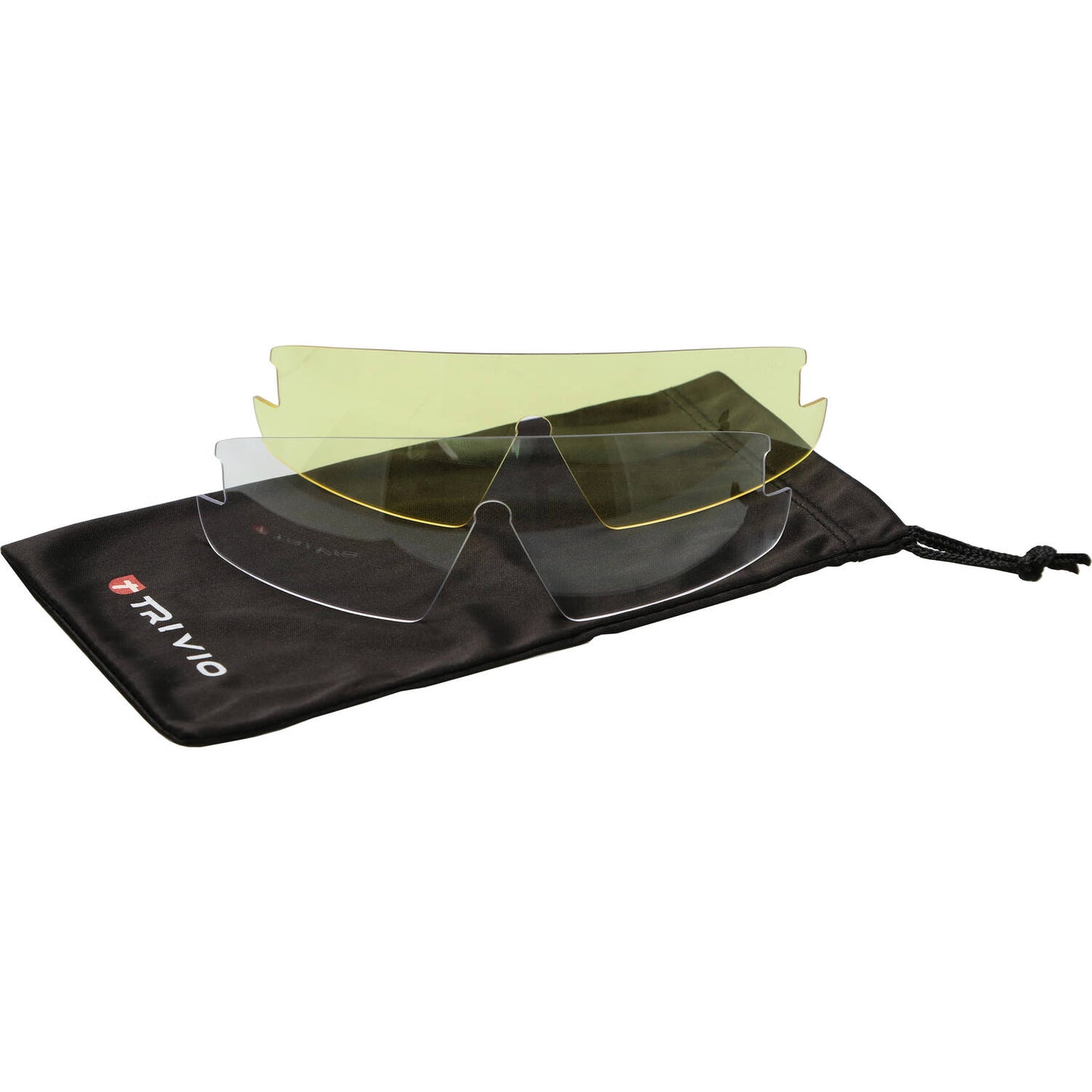 Trivio - fietsbril hadley rood wit met 2 extra lenzen