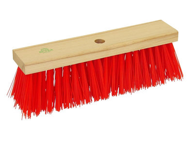 Escoba de calle luva rojo verde 36 cm fsc
