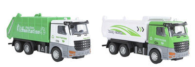 Autocarro con cassone ribaltabile o camion della spazzatura a 2 giochi da 15 cm
