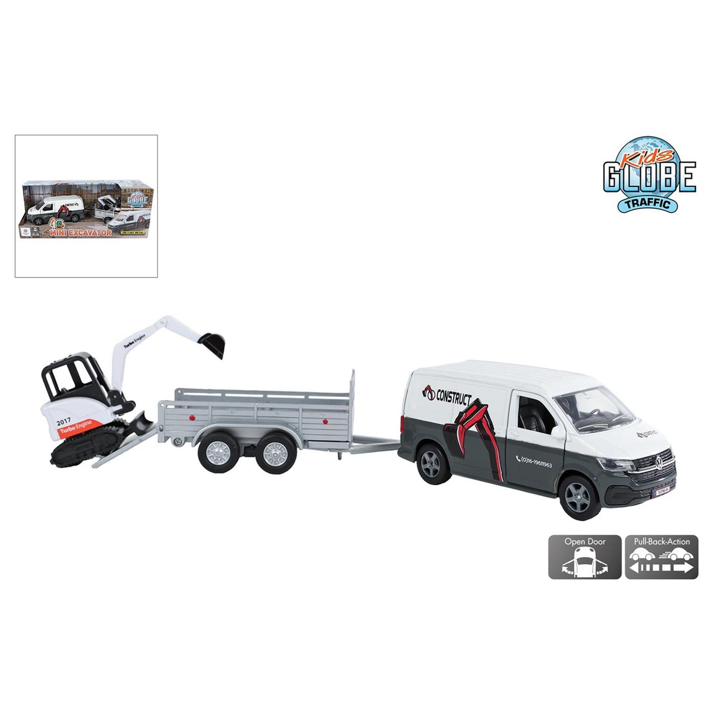 Kids globe vw transporter 27cm