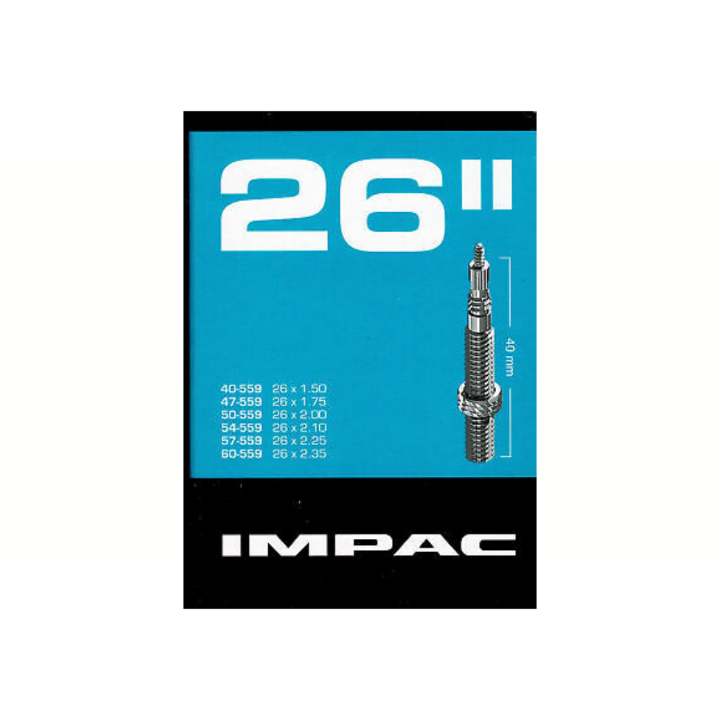 Tubo interno IMPAC (di Schwalbe) Sv26 26x1.50 26x2.35 Etro 40 60-559 Valiel: sclaverand francese 40mm