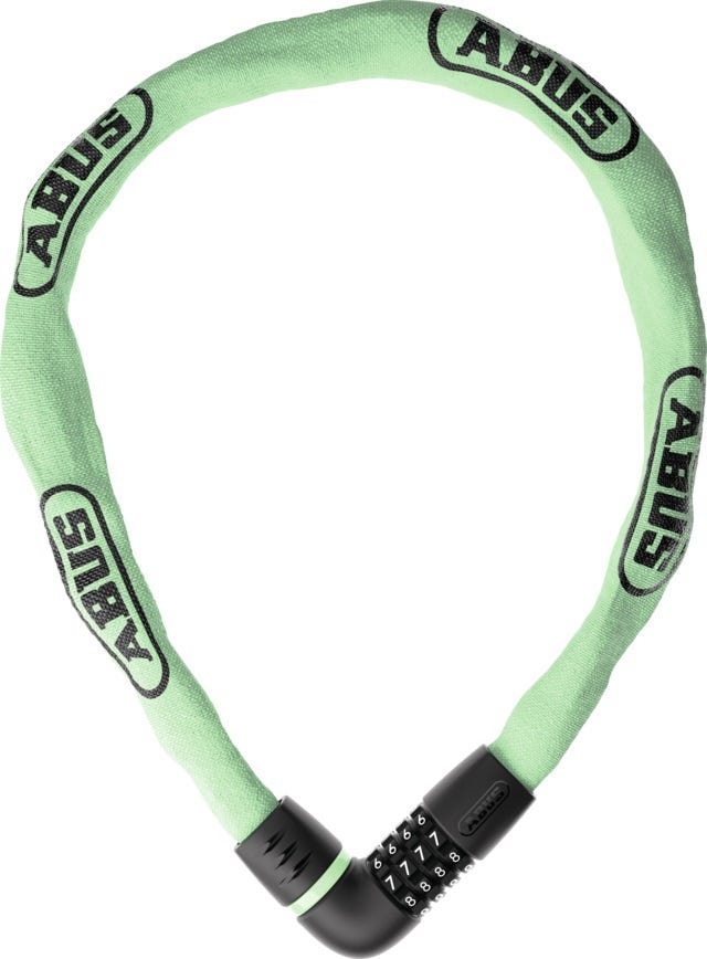 Código de bloqueo de cadena Abus tresor 6807c 110 verde salvia