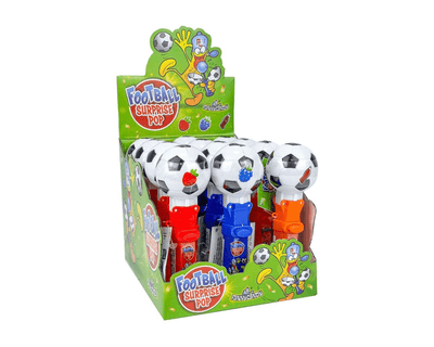 Funny candy football surprise pop (12x 10gr)