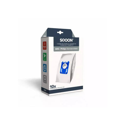 Bolsa para aspiradora Sqoon con soporte Philips. 10 piezas