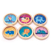 Dsp. wooden balancing game animals 6 ass.
