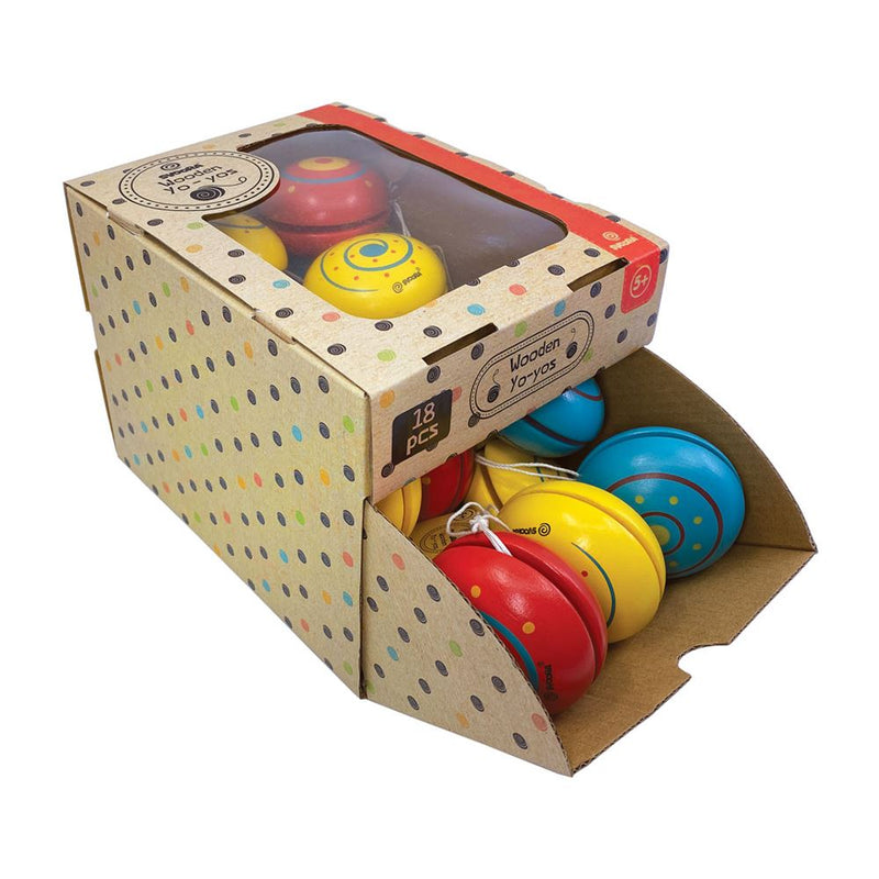 Yo-yo in legno. 3 assortimento. classico. 3+