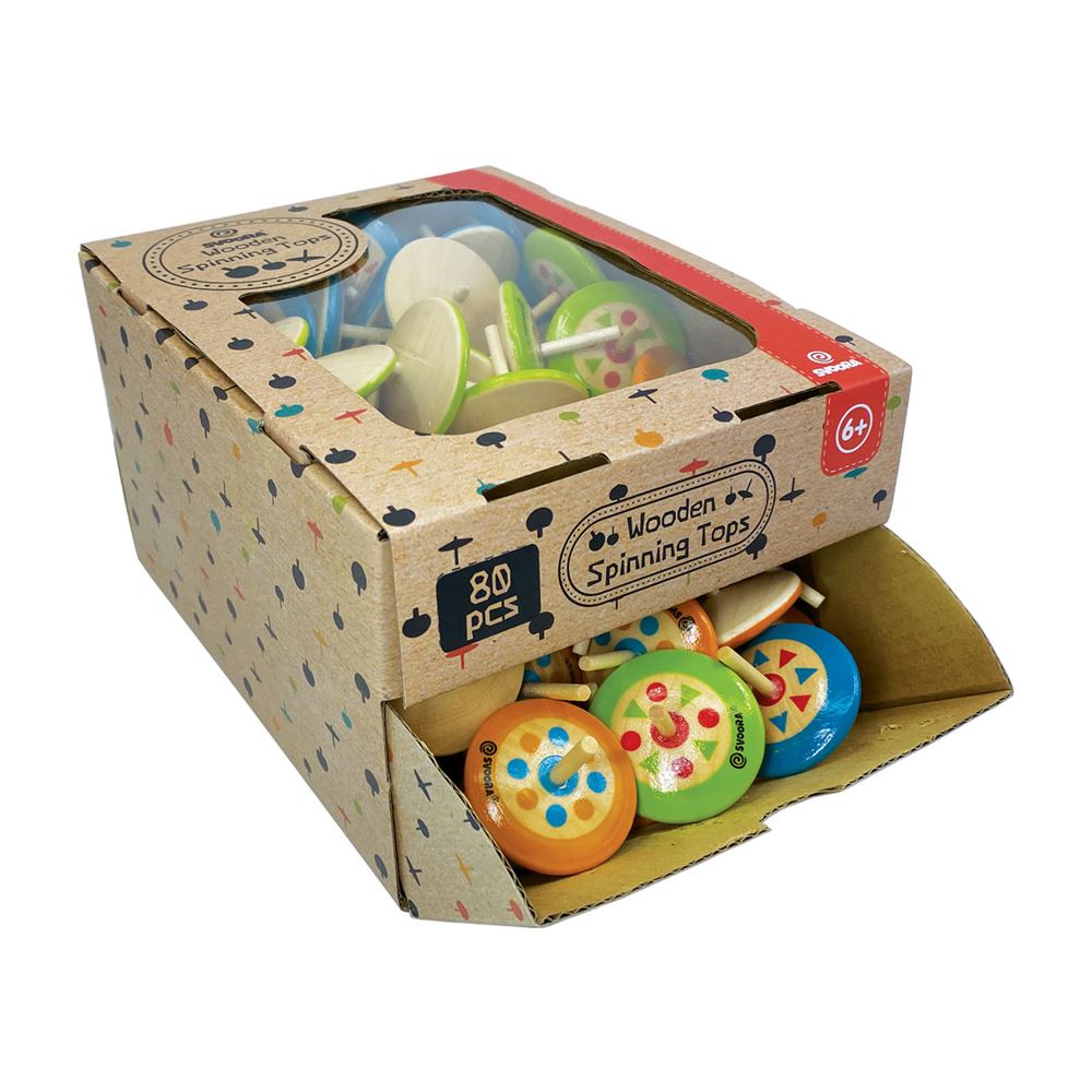 Dsp mini wooden spinning top. indie. 6+ (80 stu