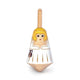 Peaje de madera griego: atenea. 3.5x3.5x8