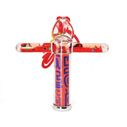 Mini liquid caleidoscope rood. 14x2x11 c - afbeelding 1