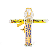 Mini liquid caleidoscope geel. 14x2x11 c - afbeelding 1