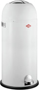Wesco kickmaster maxi prullenbak | pedaalemmer | 40 liter | metaal - wit | vuilnisbak - made in germany