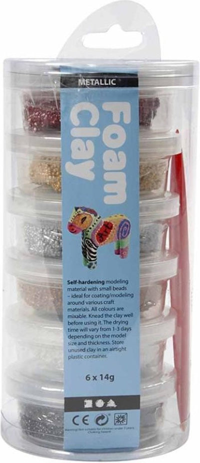 Foam clay ®, metálico, armonía marrón, 6x14 gr 1 caja