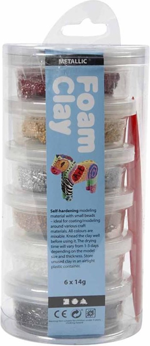 Foam clay ®, metálico, armonía marrón, 6x14 gr 1 caja