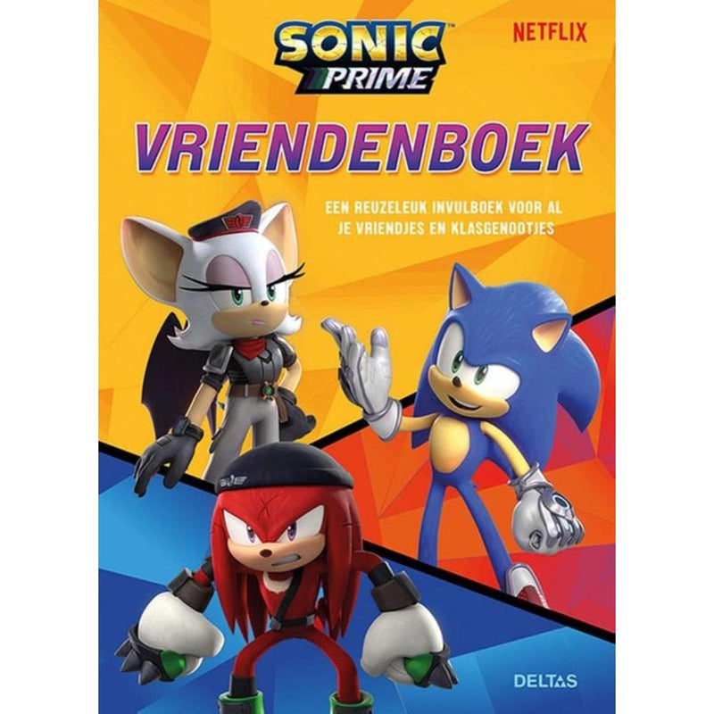Libro de los amigos de Sonic Prime de Delta.