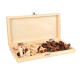 Goki schaakbord plooibaar, veldgrootte 30mm, 26x13x3cm - afbeelding 3