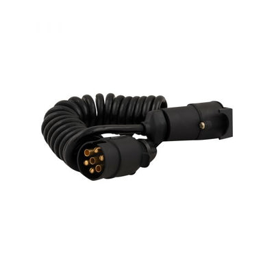 Cable espiral 7 Pol. enchufe + 7 pol. enchufe