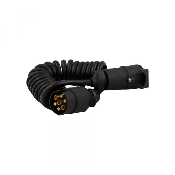 Cavo a spirale 7 pol. Plug + 7 pol. PRESA