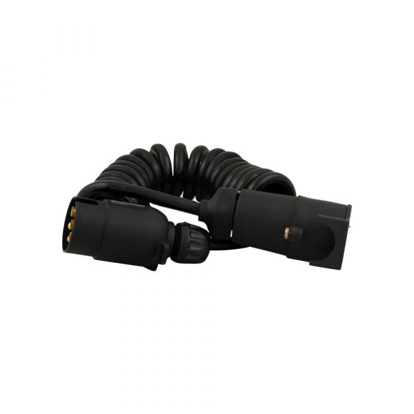 Cavo a spirale 7 pol. Plug + 7 pol. PRESA