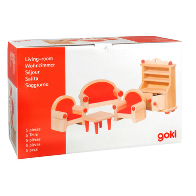 Goki Dollhouse Furniture soggiorno, 5dlg.