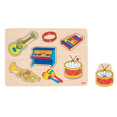 Goki Noppen Puzzle Strumenti musicali con suono, 5st.