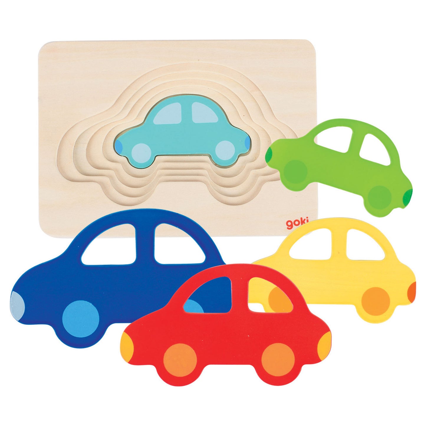 Auto puzzle a strato Goki, 5 strati
