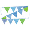 Línea de bandera de algodón de Goki Verde azul