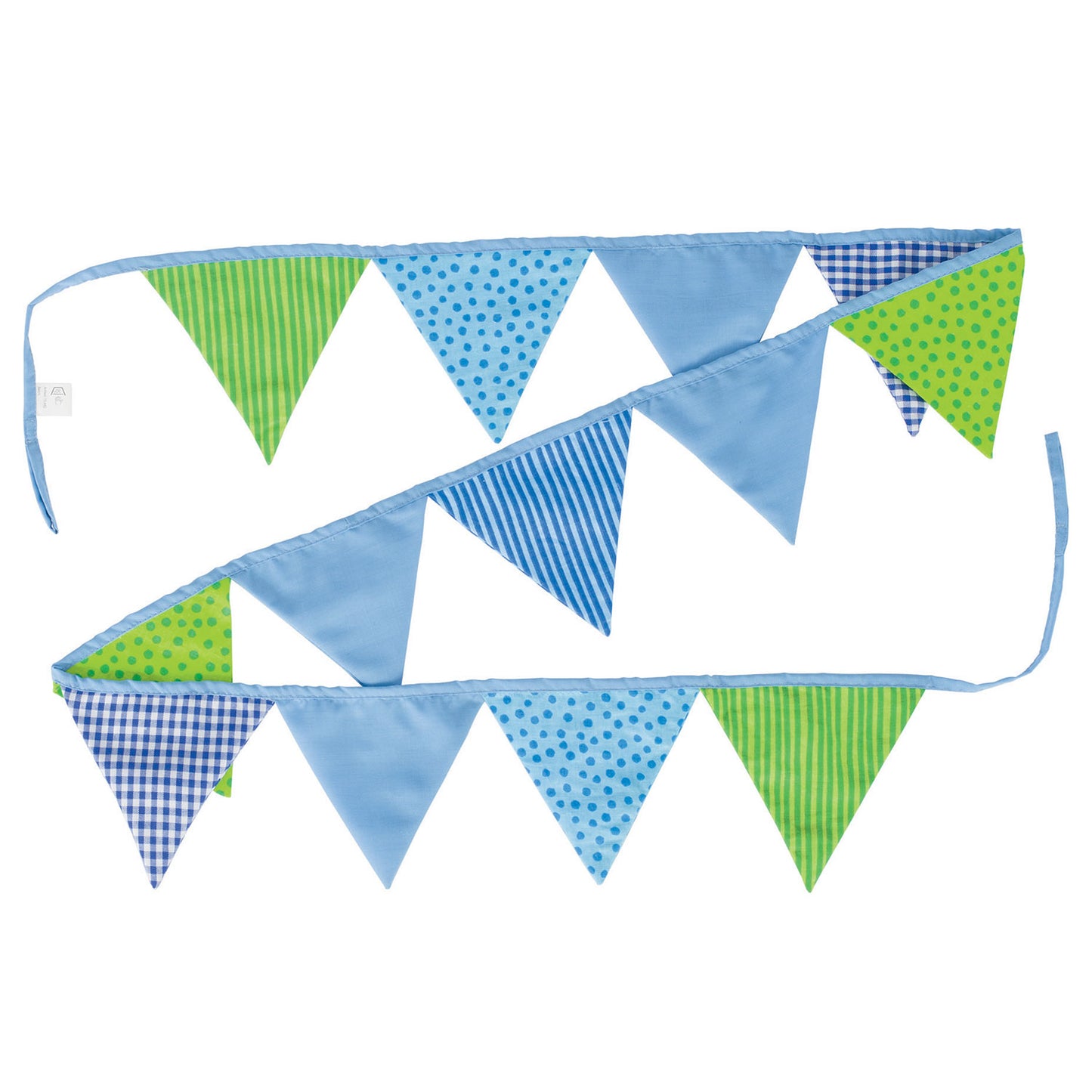 Línea de bandera de algodón de Goki Verde azul