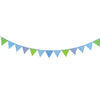 Línea de bandera de algodón de Goki Verde azul