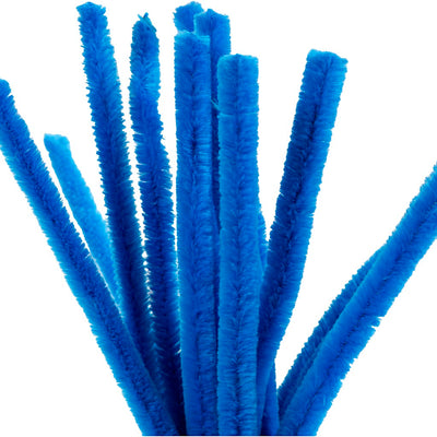 Creativ company chenilla, l: 30 cm, grosor 15 mm, azul oscuro, 15 piezas 1 caja