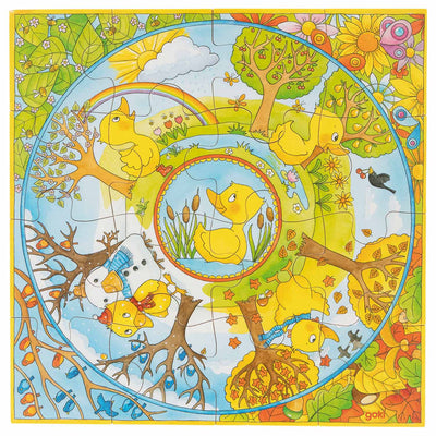 Goki Wooden Seasons Puzzle XL, 16st.