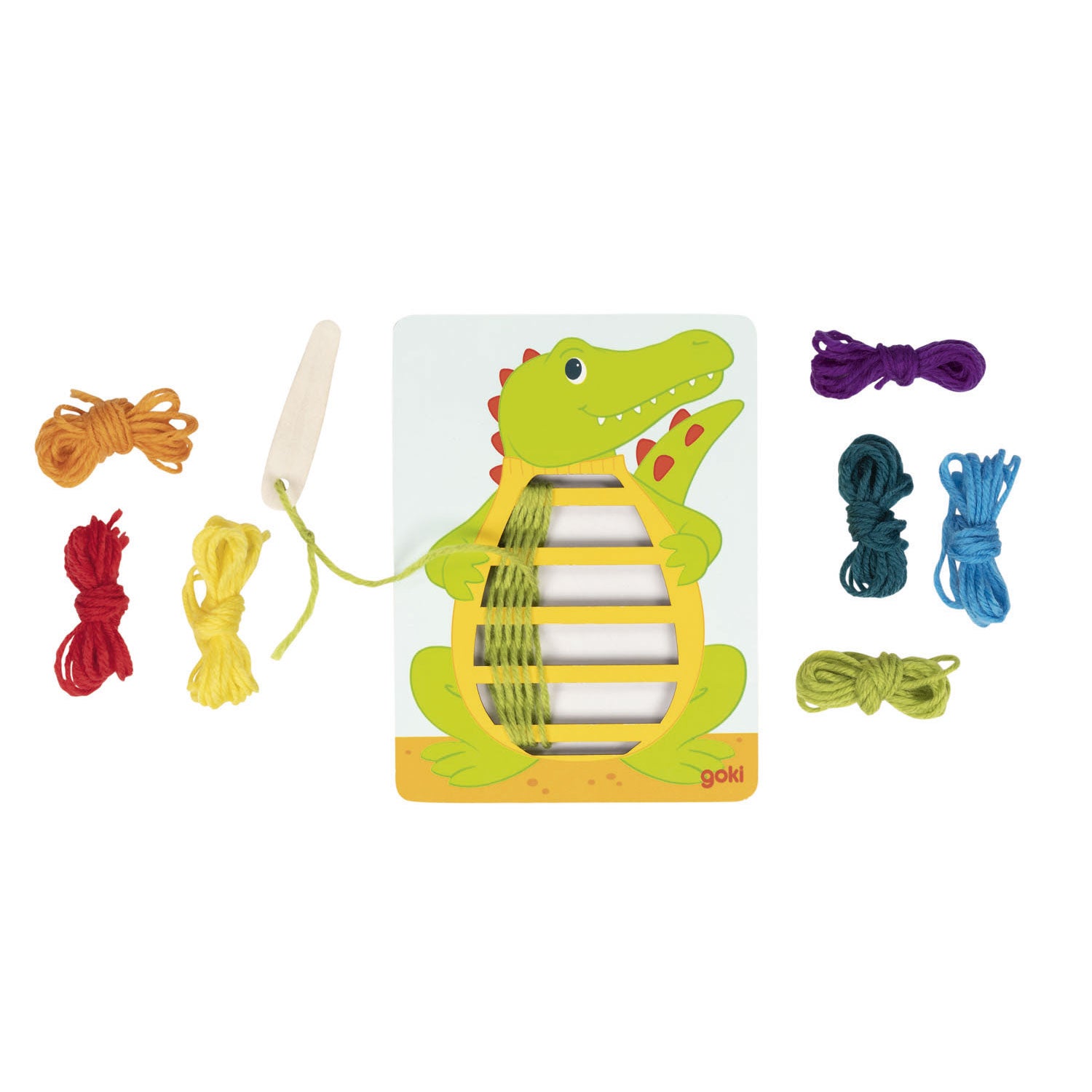 Goki houten weefpuzzels, 3st.