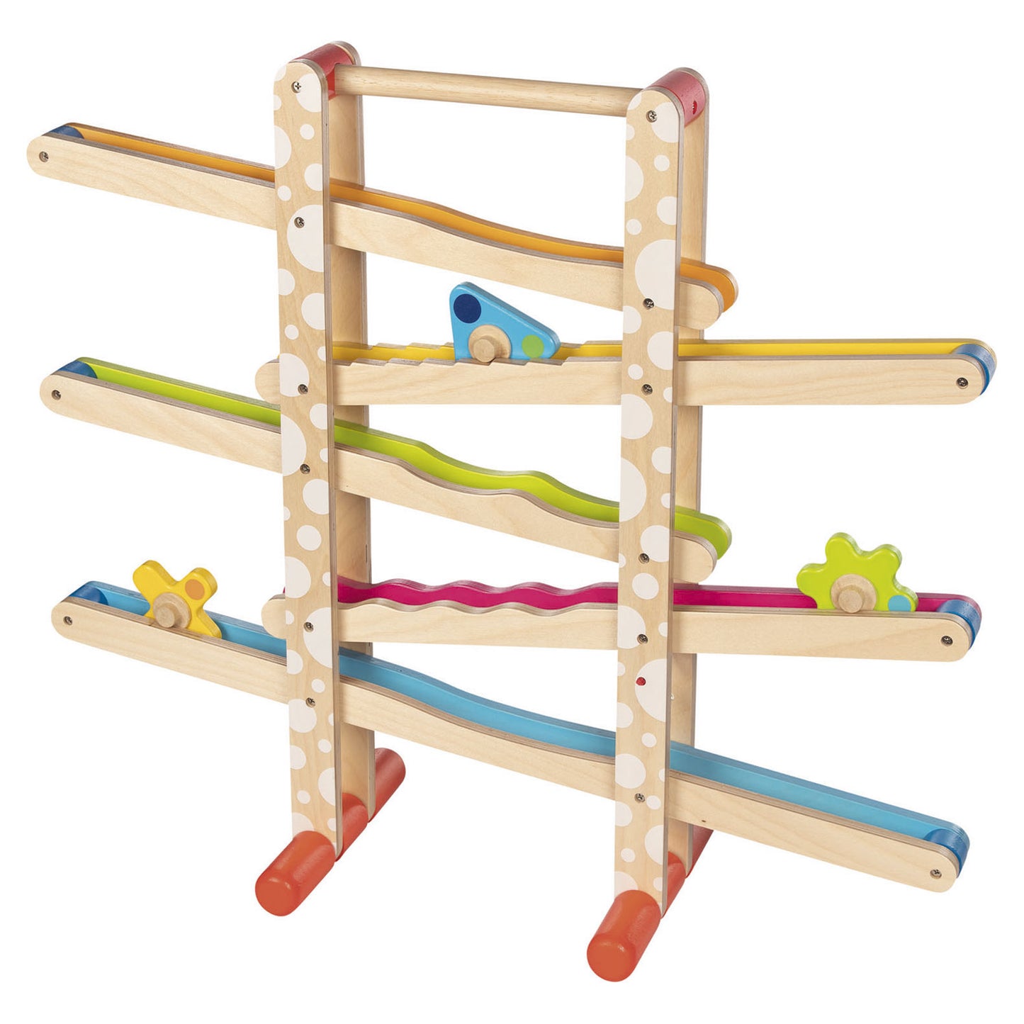 Goki Wooden Marble Track con figure