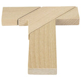 Goki Wooden Brain Puzzle T forma de T en la bolsa - afbeelding 3