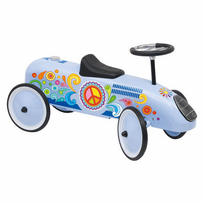 Goki loopvoertuig retro blauw