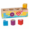 Caja clasificadora de madera Goki, clasificador de formas love - 5 uds.