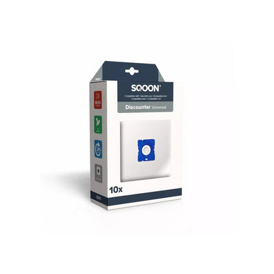 Sqoon bolsa aspiradora descontador 10uds