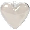 Cuore decorativo Creative Company, h: 6,5 cm, trasparente, 10 pezzi 1 scatola