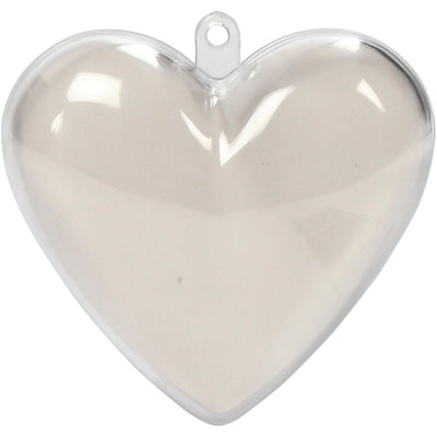 Cuore decorativo Creative Company, h: 6,5 cm, trasparente, 10 pezzi 1 scatola