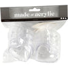 Cuore decorativo Creative Company, h: 6,5 cm, trasparente, 10 pezzi 1 scatola