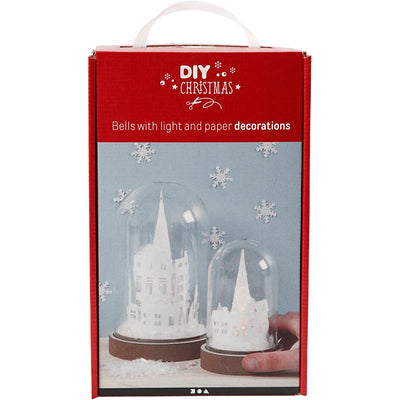Creativ company set para campanas de cristal, h: 12,5+18 cm, 2 piezas 1 caja
