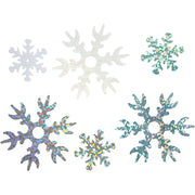 Creativ company sequins, size 25+45 mm, light blue, silver, white, 30 gr 1 box - afbeelding 1