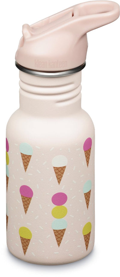 Borraccia classica per bambini Klean kanteen - 355 ml - gelato - resistente agli schizzi - senza BPA - con tappo flipsport